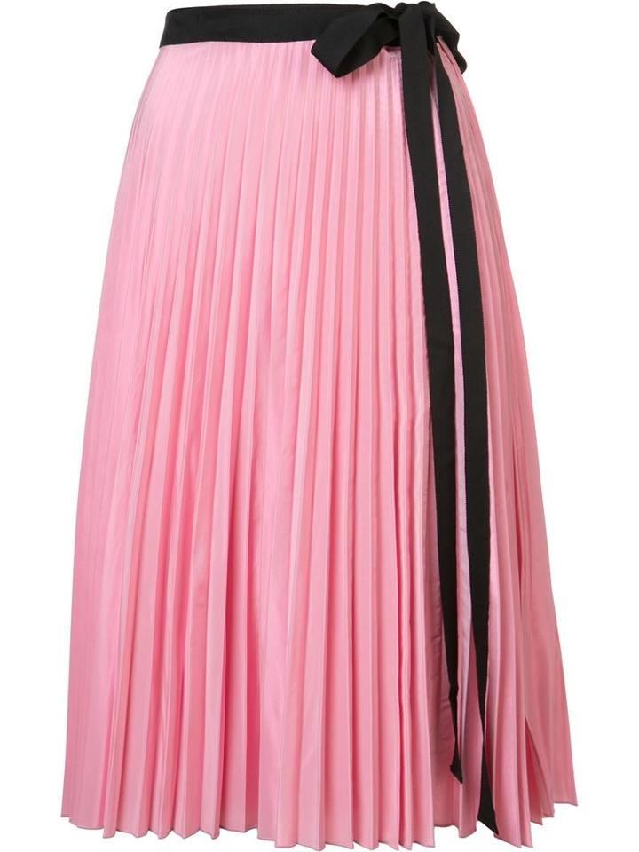 Tome 'pleated Wrap' Skirt, Women's, Size: Small, Pink/purple, Polyester