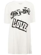 Faith Connexion 'love' Print T-shirt, Women's, Size: Xs, White, Cotton