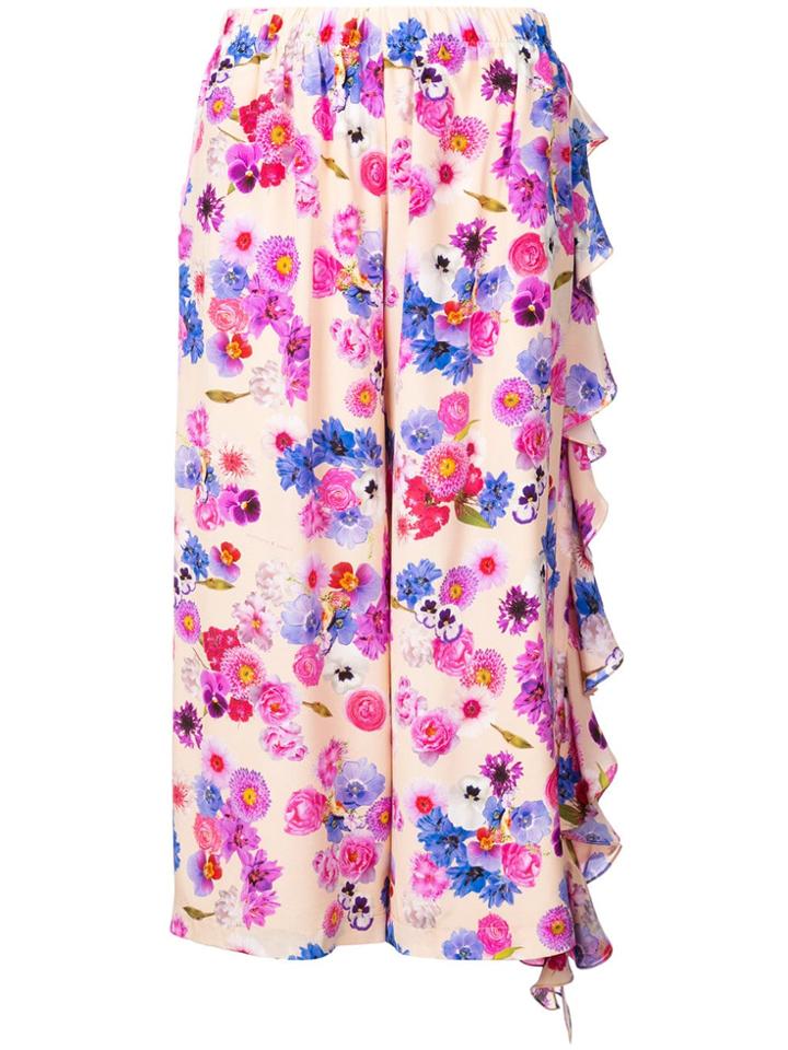 Natasha Zinko Printed Cropped Trousers - Nude & Neutrals