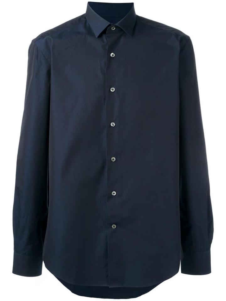 Lanvin Slim Fit Poplin Shirt - Blue