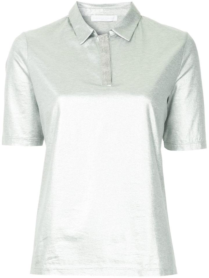 Fabiana Filippi Metallic Effect Polo Shirt