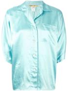 Kenzo Pre-owned Notched Collar Shirt - Blue