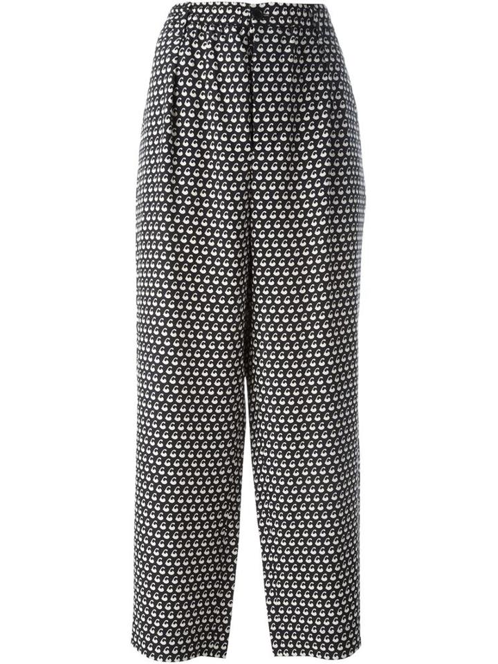 Marni Printed Wide Leg Trousers