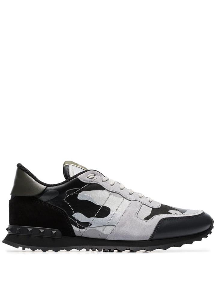 Valentino Valentino Garavani Rockrunner Low-top Sneakers - Grey