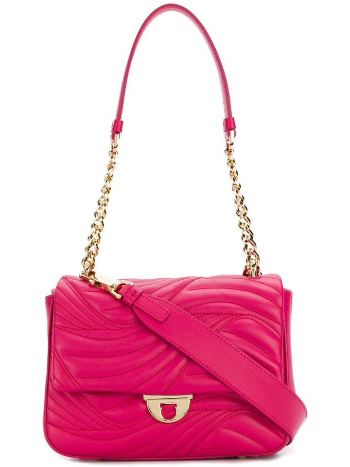 Salvatore Ferragamo Small Quilted Flap Bag - Pink & Purple