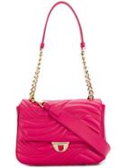 Salvatore Ferragamo Small Quilted Flap Bag - Pink & Purple