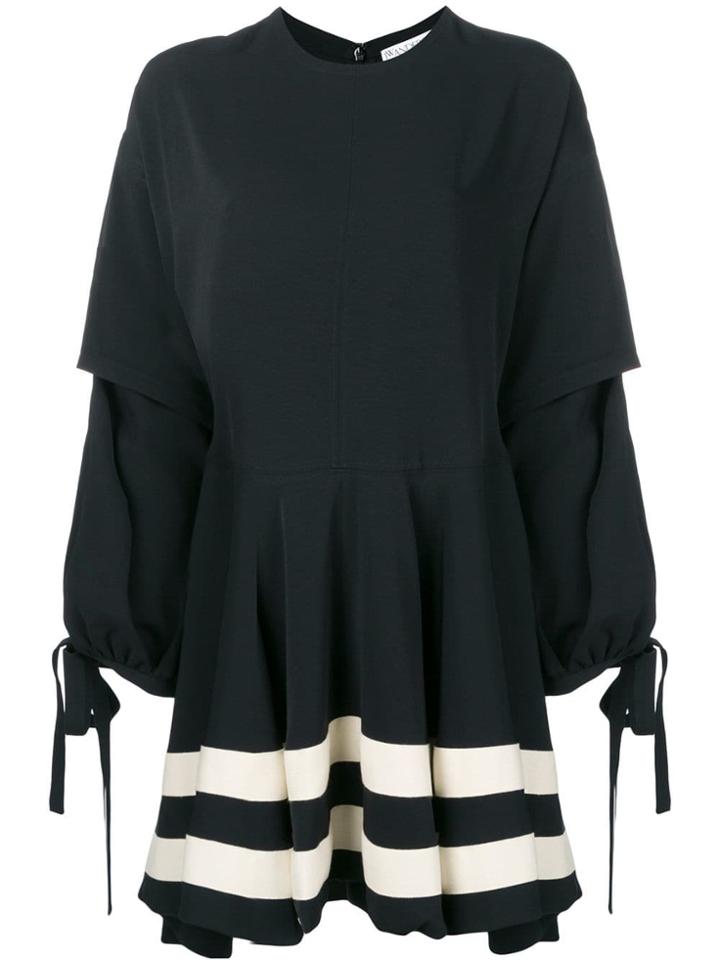Jw Anderson T-shirt Fit-and-flare Dress - Black