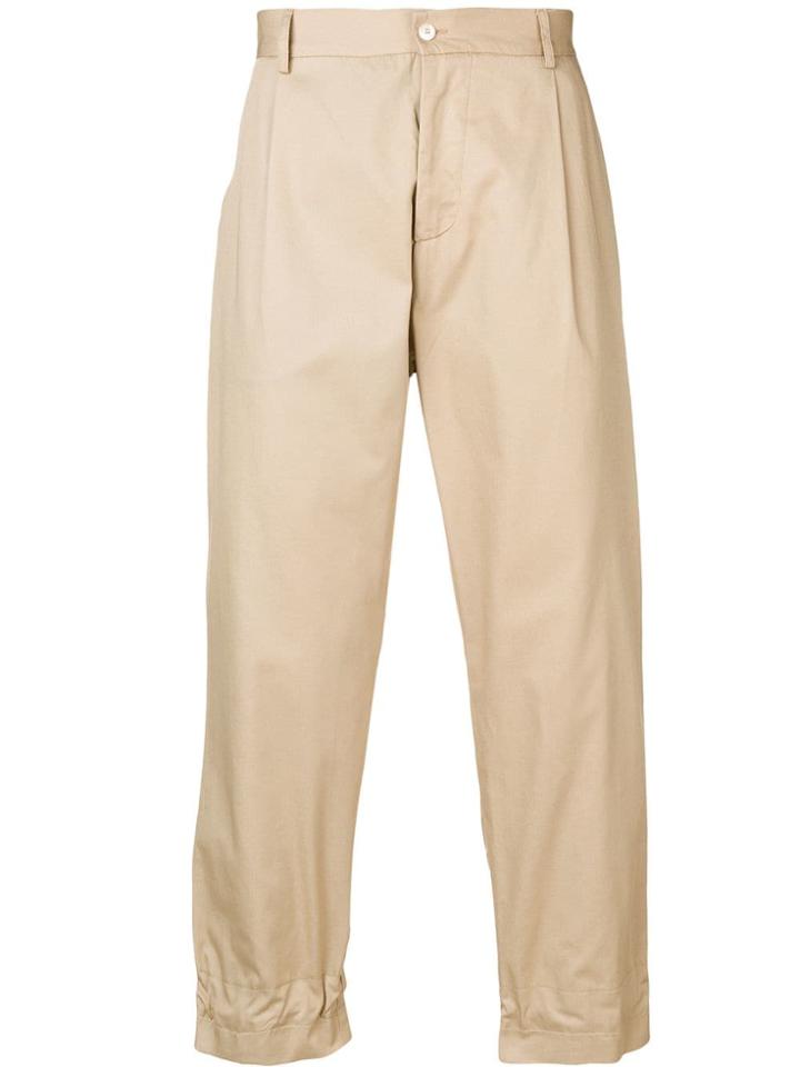 Corelate Striped Patch Trousers - Neutrals