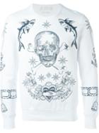 Alexander Mcqueen Tattoo Skull Sweatshirt