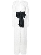 Rosie Assoulin Floral Embroidered Jumpsuit - White