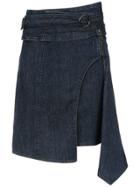 Tufi Duek Asymmetric Denim Skirt - Blue