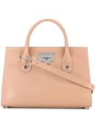 Jimmy Choo - 'riley' Tote - Women - Calf Leather - One Size, Nude/neutrals, Calf Leather