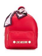 Love Moschino Small Logo Backpack - Red