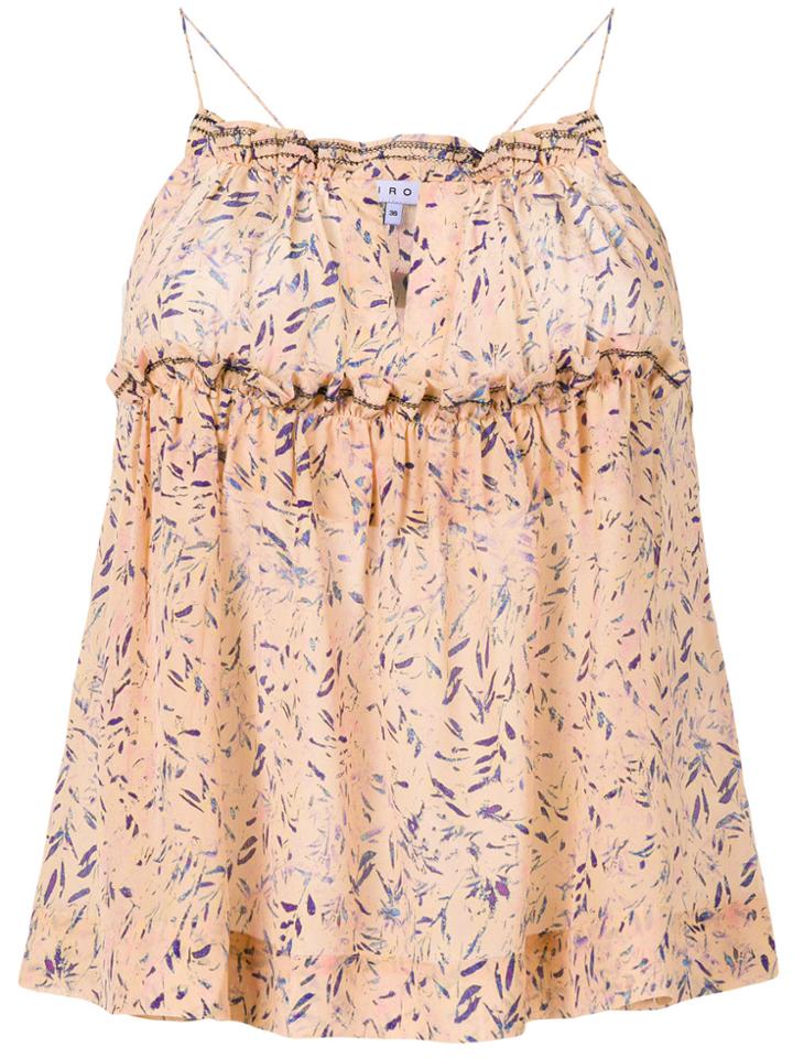 Iro Flared Top - Pink & Purple