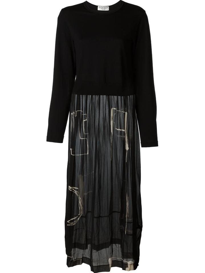 Comme Des Garçons Vintage Longsleeved Sheer Dress