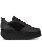 Ganni Black Naomi 60 Platform Sneakers