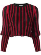 Sonia Rykiel Tight Longsleeves Striped Pullover, Women's, Size: Xs, Black, Viscose/polyester/spandex/elastane