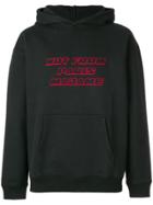 Drôle De Monsieur Not From Paris Print Hoodie - Black