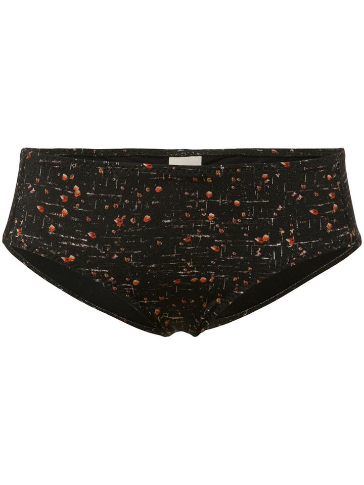Malia Mills Sunset Marquis Bikini Bottoms, Size: 4, Black, Polyamide/spandex/elastane