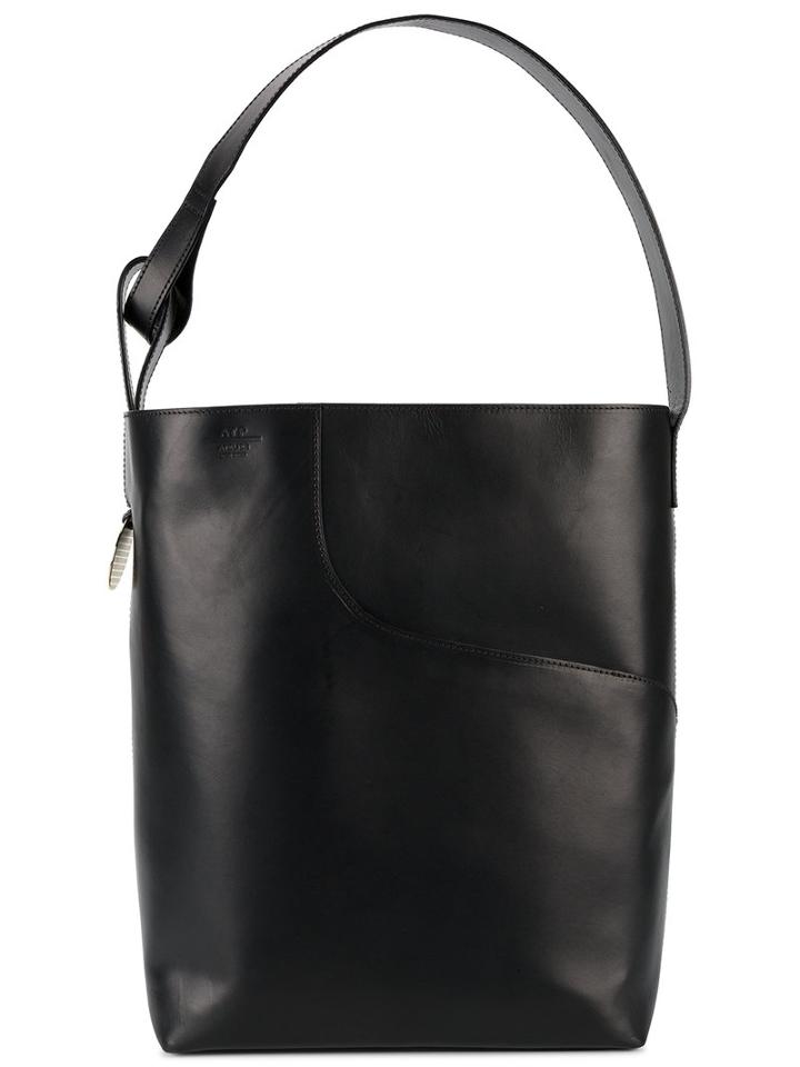 Atp Atelier - 'pienza' Large Tote Bag - Women - Leather - One Size, Women's, Black, Leather