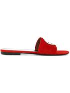 Proenza Schouler Square Toe Sliders - Red