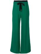 Taylor Fluency Flared Trousers - Green
