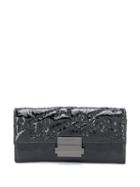 Zadig & Voltaire Logo Continental Wallet - Black