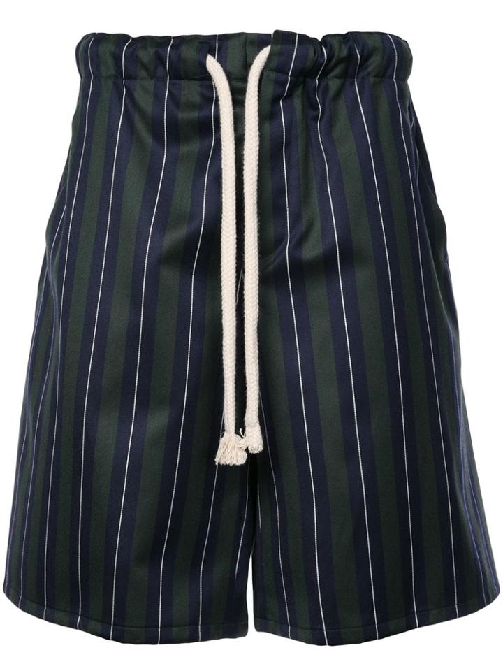 Loewe Striped Drawstring Shorts - Green