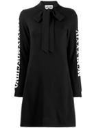 Moschino Bow Neck Knitted Dress - Black