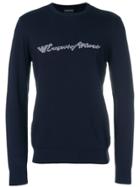 Emporio Armani Logo Print Sweater - Blue
