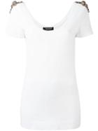 Twin-set Embellished T-shirt, Women's, Size: Xs, White, Cotton