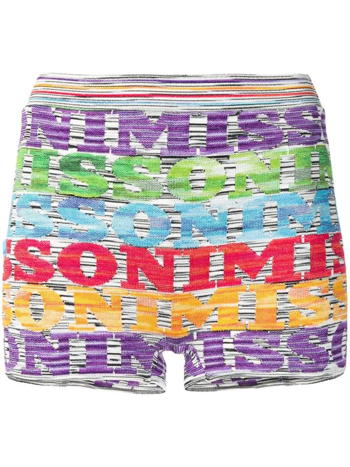 Missoni Mare Logo Shorts - Red