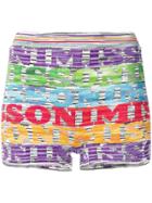 Missoni Mare Logo Shorts - Red
