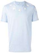 Givenchy - Star Embroidered T-shirt - Men - Cotton/acrylic/polyester/wool - S, Blue, Cotton/acrylic/polyester/wool