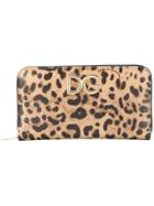 Dolce & Gabbana Leopard Print Zip Wallet - Nude & Neutrals