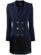 Elisabetta Franchi Fitted Blazer Dress - Blue