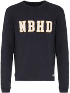 Neighborhood Logo Embroidered Cotton Jumper - Blue