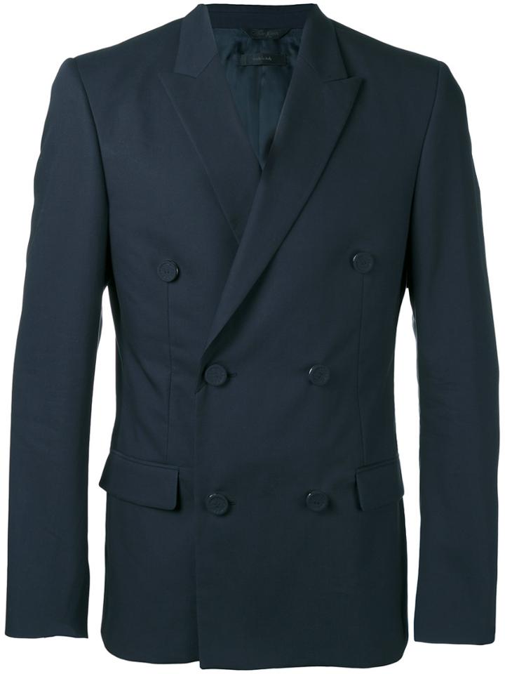 Calvin Klein Double Breasted Blazer - Blue