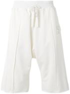 Damir Doma Track Shorts, Men's, Size: Large, White, Cotton/polyester