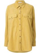 Loveless Oversized Ribbed Shirt - Yellow