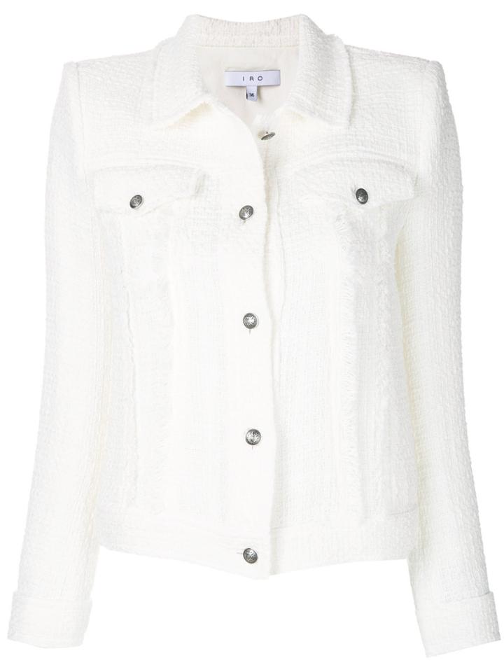Iro Cropped Jacket - White