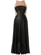 Marine Serre Moon Print Midi Dress - Black