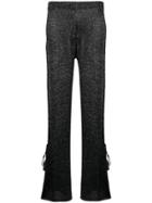 Circus Hotel Lamé Flared Trousers - Blue