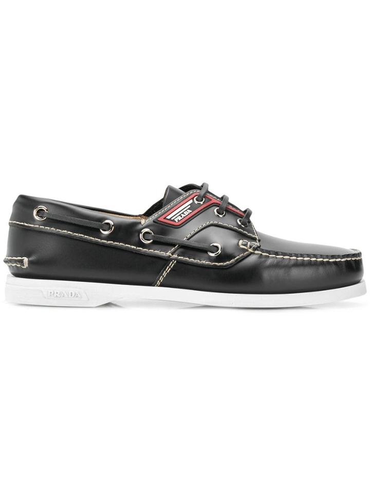 Prada Boat Shoes - Black