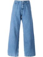 Jour/né Wide Leg Cropped Jeans, Women's, Size: 36, Blue, Cotton