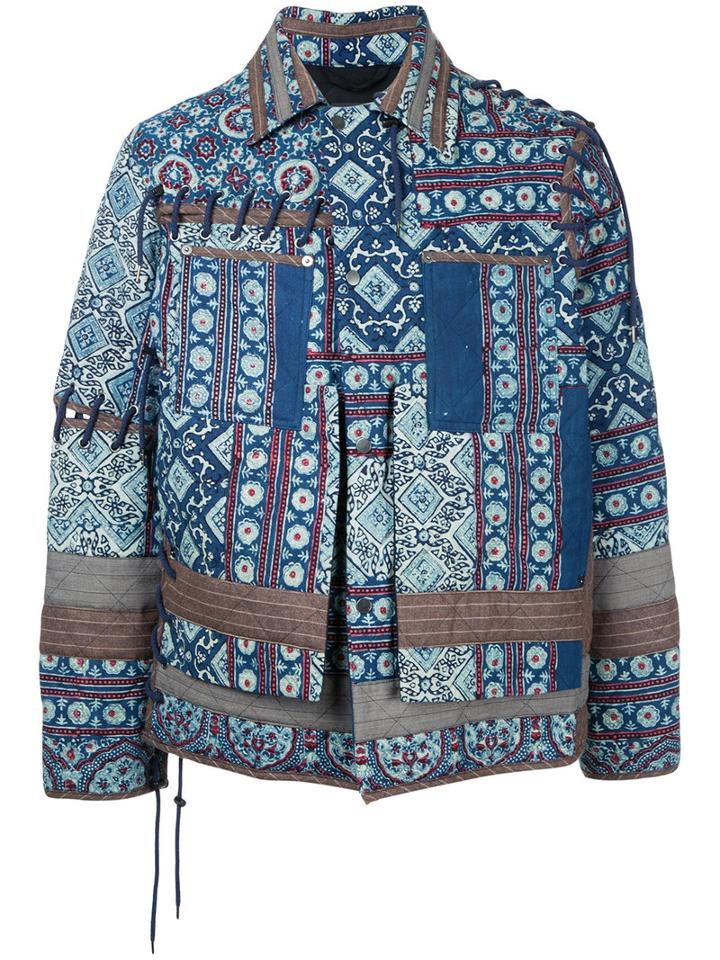 Craig Green - Tile Print Jacket - Men - Cotton/wool - S, Blue, Cotton/wool
