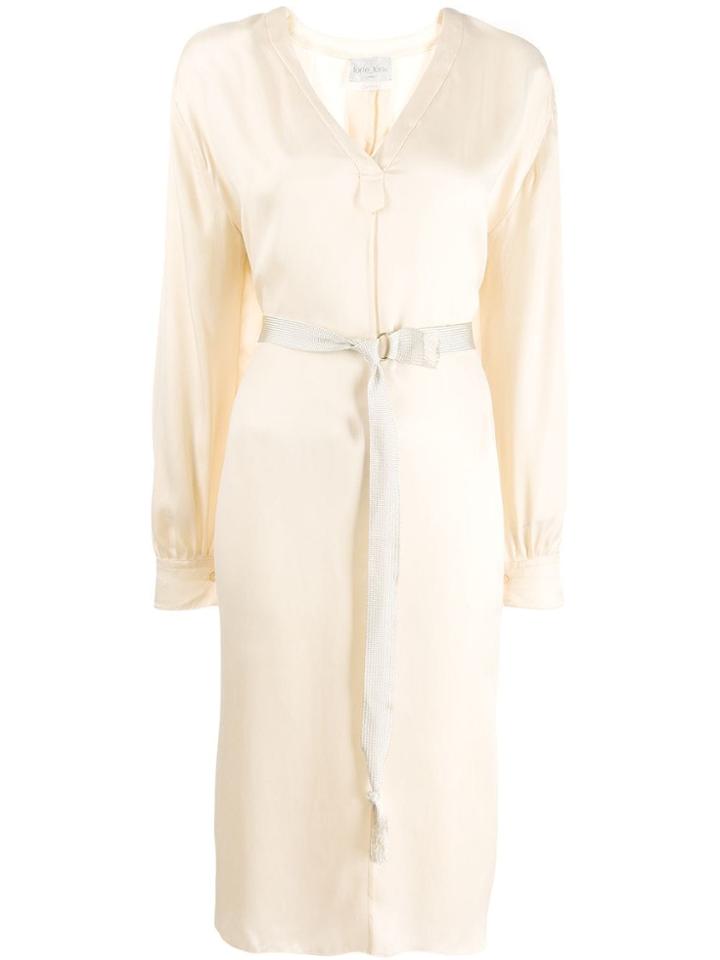 Forte Forte Belted Midi Dress - Avorio