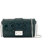 Christian Dior Vintage Cannage Chain Shoulder Wallet - Black