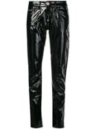 Philipp Plein Latex Trousers - Black
