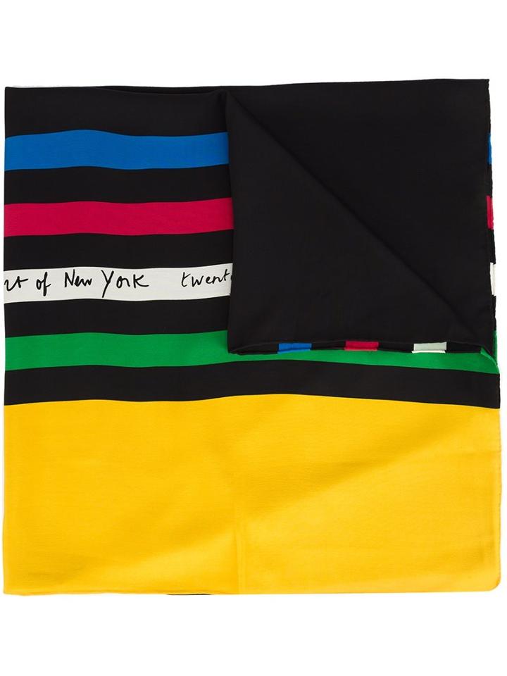 Saint Laurent Metropolitan Museum Commemorative Scarf, Women's, Black